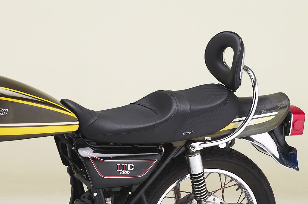 For Kawasaki 1000 LTD Brown Flat Saddle Cafe Racer Vintage Motorcycle Seat  US